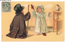 CAR-ABTP3-0196-FANTAISIE - CARTE GAUFREE - Enfants - L'horloge