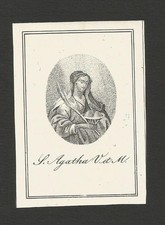 IMAGE PIEUSE ESTAMPE  SAINTE