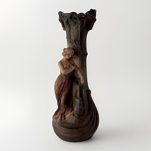 Art nouveau vase plâtre - nouveau,