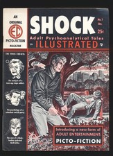 Shock Illustrated # 1 All Kamen art, drugs, prostitution, wife swap Fine Cond