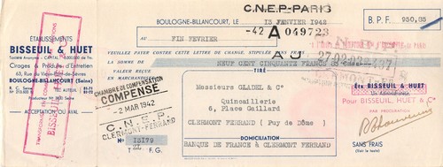 1942 ets bisseuil huet - bisseuil, &