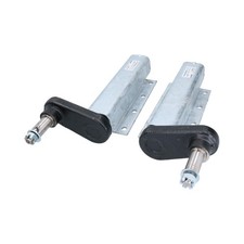 Paire d'unités de suspension de remorque galvanisées 750 kg essieu tronqué 8 ...