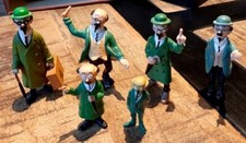 Hergé - Lot figurines 6 variantes  Tournesol -Esso, Bully, Lombard, Moulinsart.