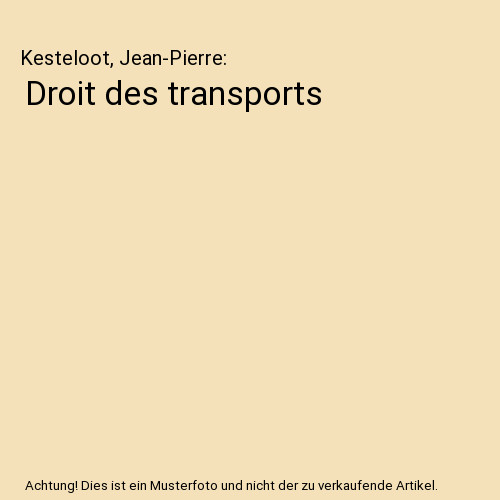 Droit des transports