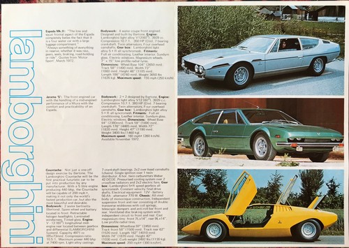 Lamborghini range brochure - range,