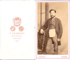 Thaubert, Toulon, man carrying the bag of&#039;un order, Freemason?  Vintage C