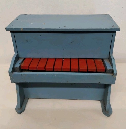 Jouet ancien piano en bois - -,