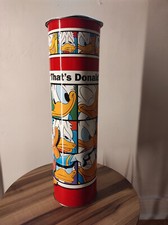 Vintage Disney Donald Duck Very Tall Piggy Bank