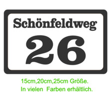 Numéro de maison autocollant