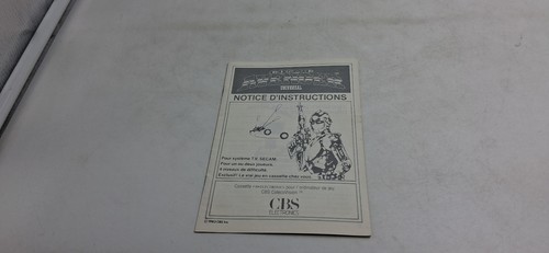 Notice jeu cbs colecovision - jeu,