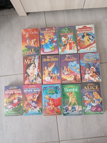 Lot vhs cassette dessins - vhs,