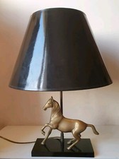 lampe table cheval bronze
