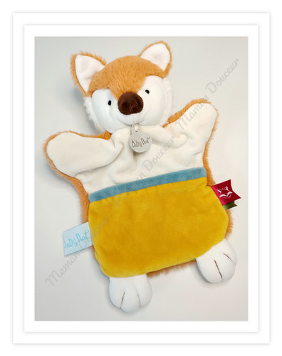 Doudou plat marionnette - doudou, renard