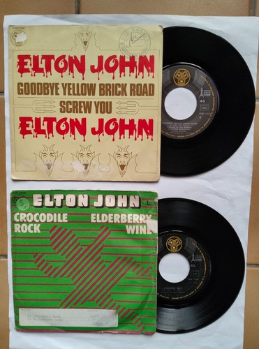 Elton john lot singles - elton,