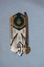 B157 insigne militaire pucelle Promotion Capitaine de CARVES EOR EAT Train