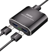 HDMI-Compatible 4K60Hz HD Splitter 1 Entrée 2 Sorties Commutateur Bidirectionnel