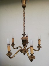 Lustre en bronze massif avec 5