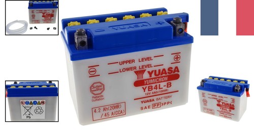 Batterie moto yuasa yb4l - moto, yb4l-b