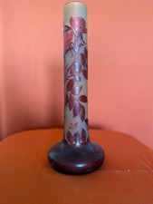 vase tube GALLE Art Nouveau