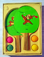 Rare Vintage  Set Tennis de Table ping-pong TIC et  TAC DISNEY Nestlé années 80