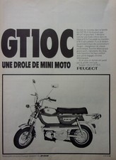 ADVERTISEMENT MINI MOTORCYCLE PEUGEOT GT10 C YEAR 1974 M1800