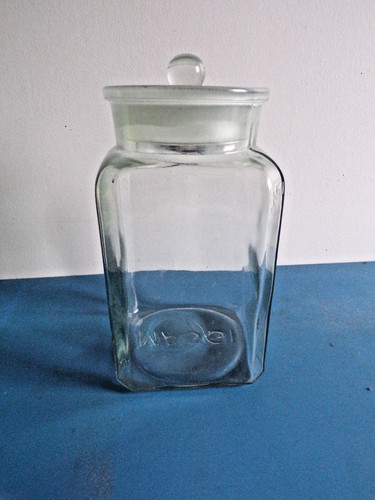 Ancien bocal verre - bocal, en