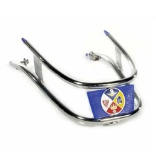 Pare-Choc Chrome Cuppini, Bleu pour Vespa ET3 50 125