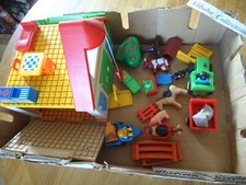 LOT PLAYMOBIL FERME TRACTEUR a