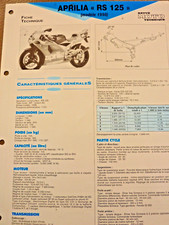 Aprilia RS 125   1998   Fiche