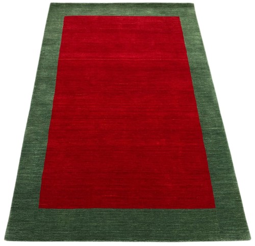 Rouge vert tapis 100 laine - vert, 100%