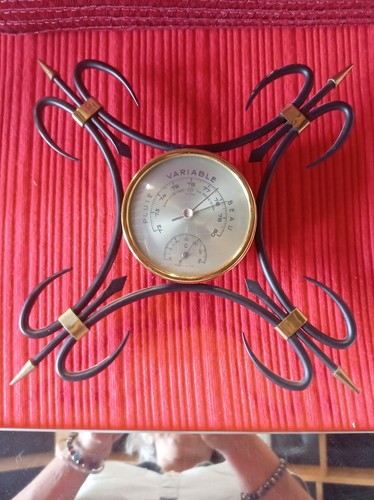 Baromètre ancien fer forgé - ancien,