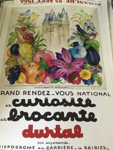 Affiche brocante durtal - affiche, 1989