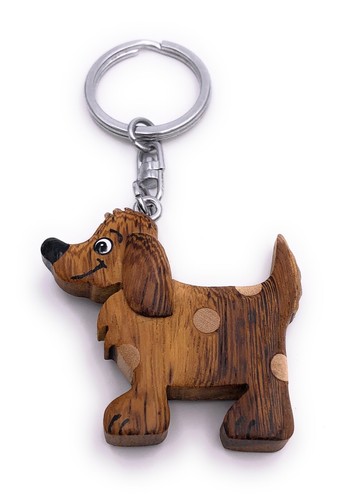 Chien pois bijou bois - chien,