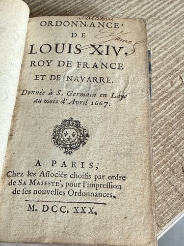 Ordonnance louis xiv - louis,