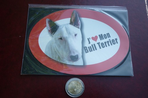 Grand magnet chien bull - /,