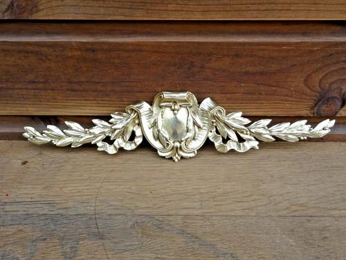 Ornement fronton bronze laiton