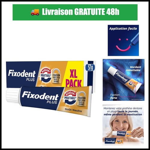 Fixodent crème adhésive pour - fixodent,