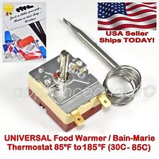 Thermostat for Hot Cupboard, Bain-Marie, Plate Warmer, Heated Display