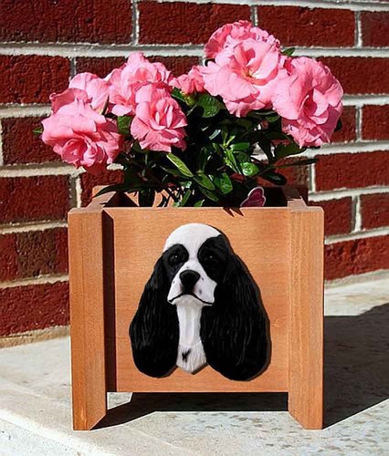 Cache pot cocker spaniel noir - spaniel,