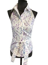 Très Beau Et Authentique Chemisier Cache Coeur Coton Max Mara 36/38 Tbe