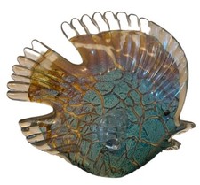 Tropical Butterfly fish PAPERWEIGHT - Blues Greens Large