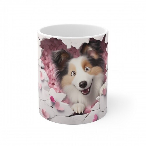Mug chien berger des shetland - chien,