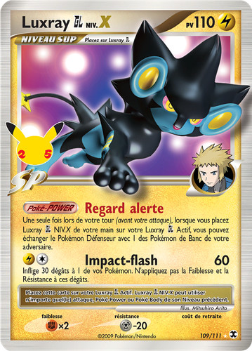 Carte pokémon luxray - pokémon, niv.x
