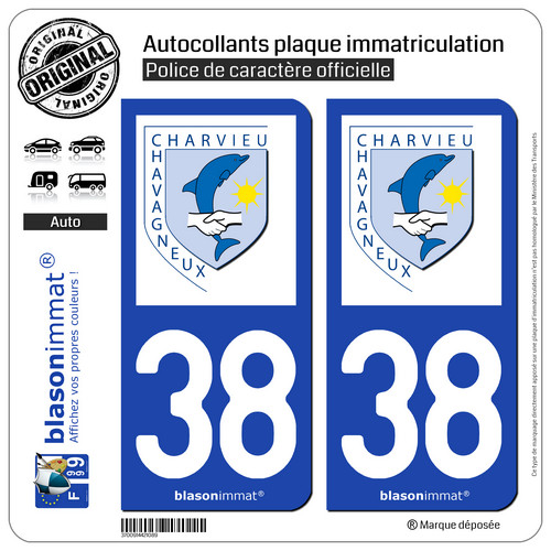 Autocollants plaque - 2,