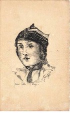 ILLUSTRATORS AO#AL000637 ILLUSTRATION BELGIAN GIRL 1916 BELGIUM