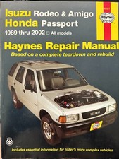 HAYNES Isuzu Rodeo, Amigo, Honda Passport 1989-2002 Service Manual 47017
