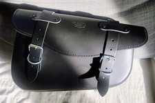 Sacoche Bras Oscillant Moto Custom En Cuir Imperméable 3mm Cousu Main (Espagne)