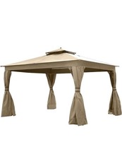 Garden Winds Replacement Canopy for The Allen Roth Finial Gazebo Beige