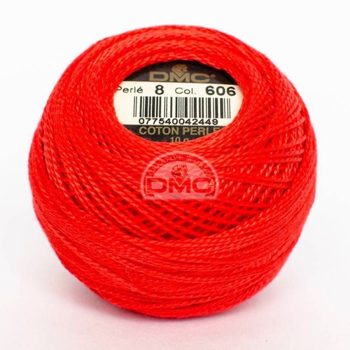 Fil broder rouge vif - fil,