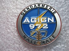 RARE (COIN BI FACE 40MM) GENDARMERIE ANTENNE GIGN 972 MARTINIQUE